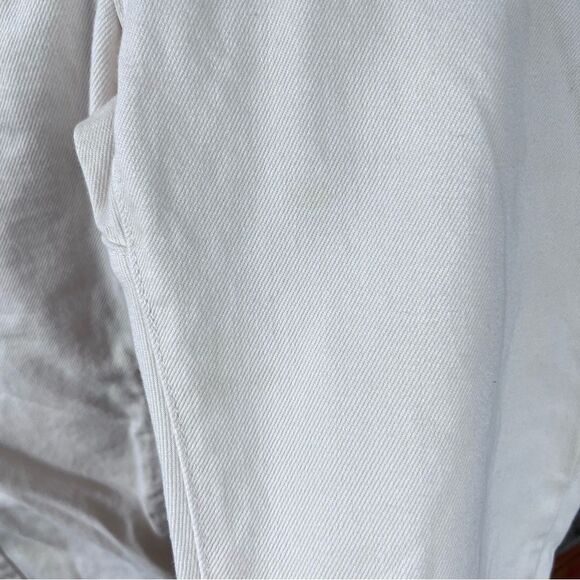 Zara Paperbag Waist Jeans Cream Color - Picture 7 of 7